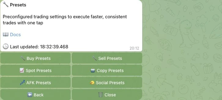 Bloom BSC presets for spot copy AFK and Social workflows